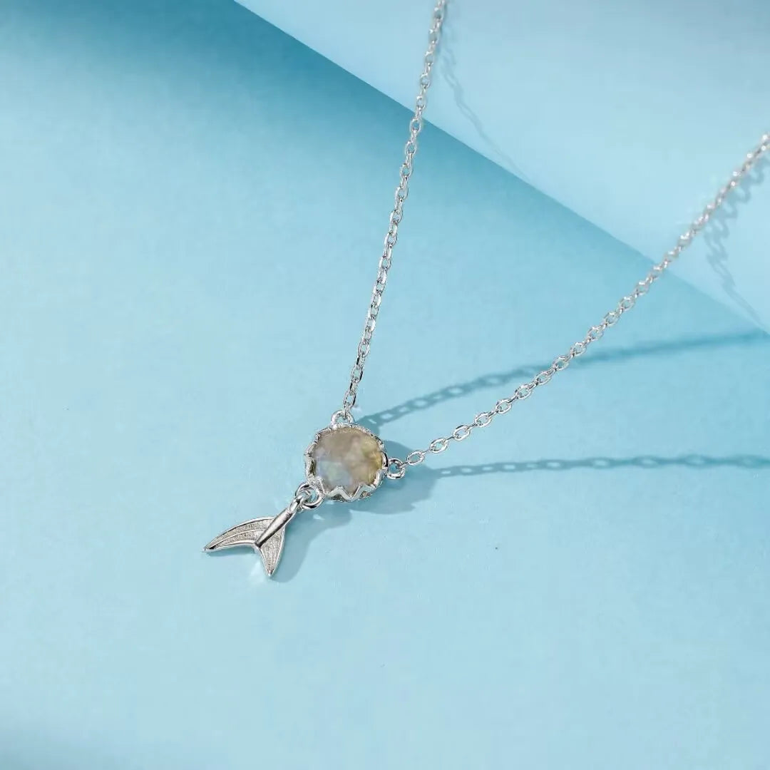Labradorite Necklace "Magical Mermaid" Silver
