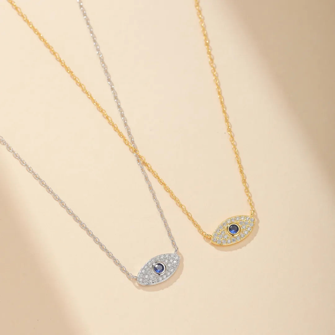 Collier Mauvais Œil "Charme Protecteur" Argent