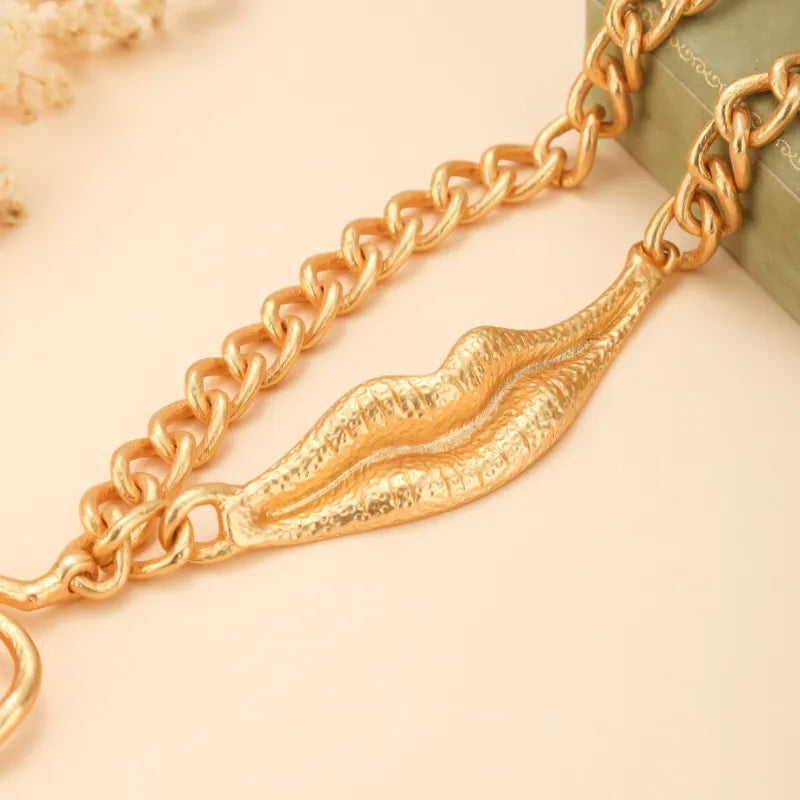 Collier Obsidienne "Spirale Éternelle" Doré Or