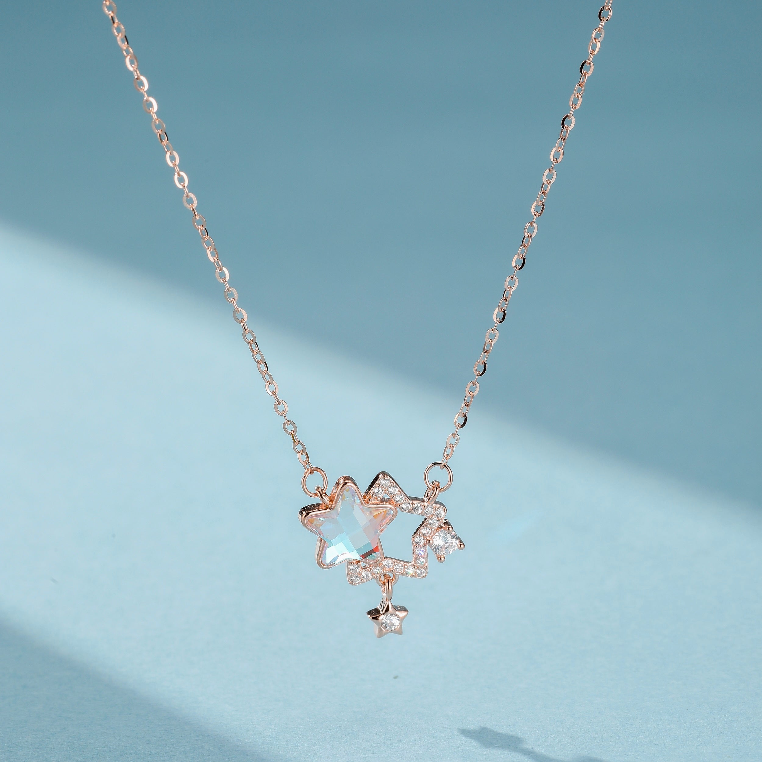 Collier Pierre de Lune "Rêve Étoilé" Argent