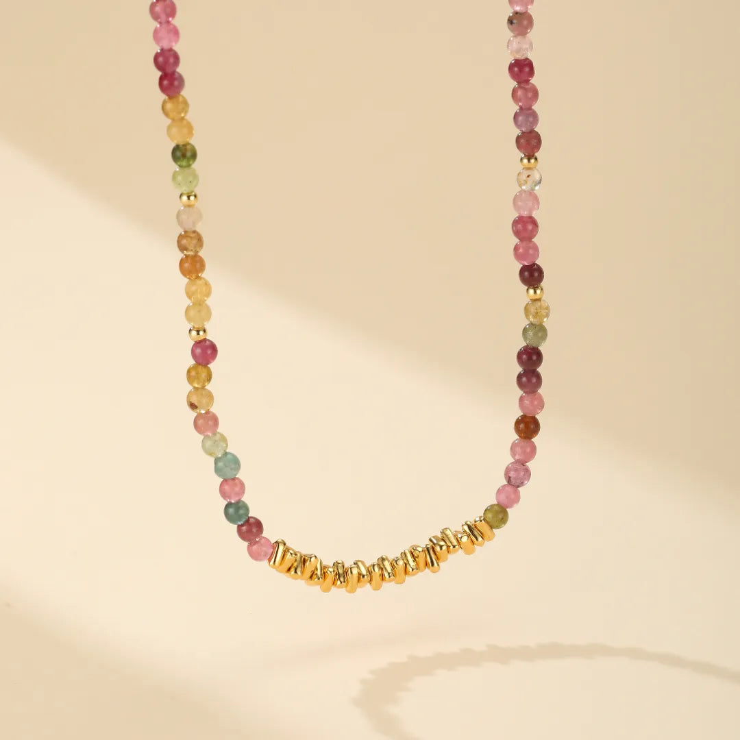 Collier Tourmaline "Vitalité" Argent Doré Or