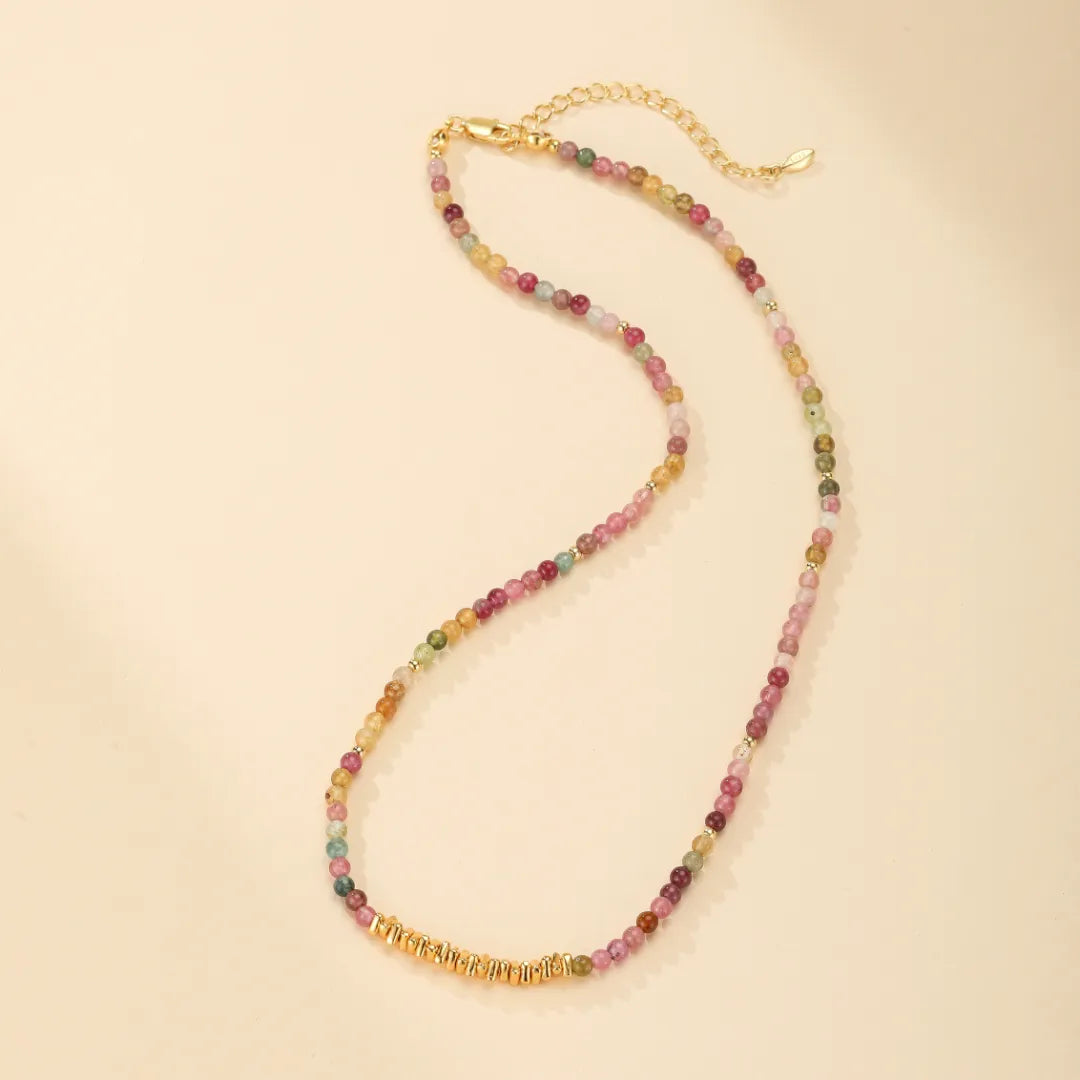 Collier Tourmaline "Vitalité" Argent Doré Or