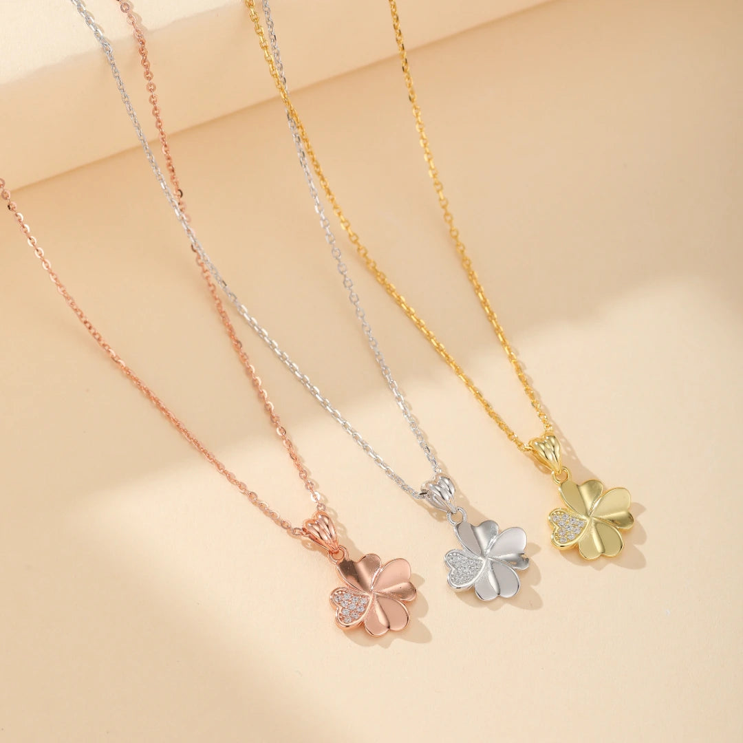 Collier Trèfle "Chance Douce" Argent
