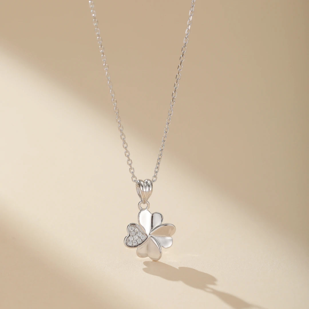 Collier Trèfle "Chance Douce" Argent