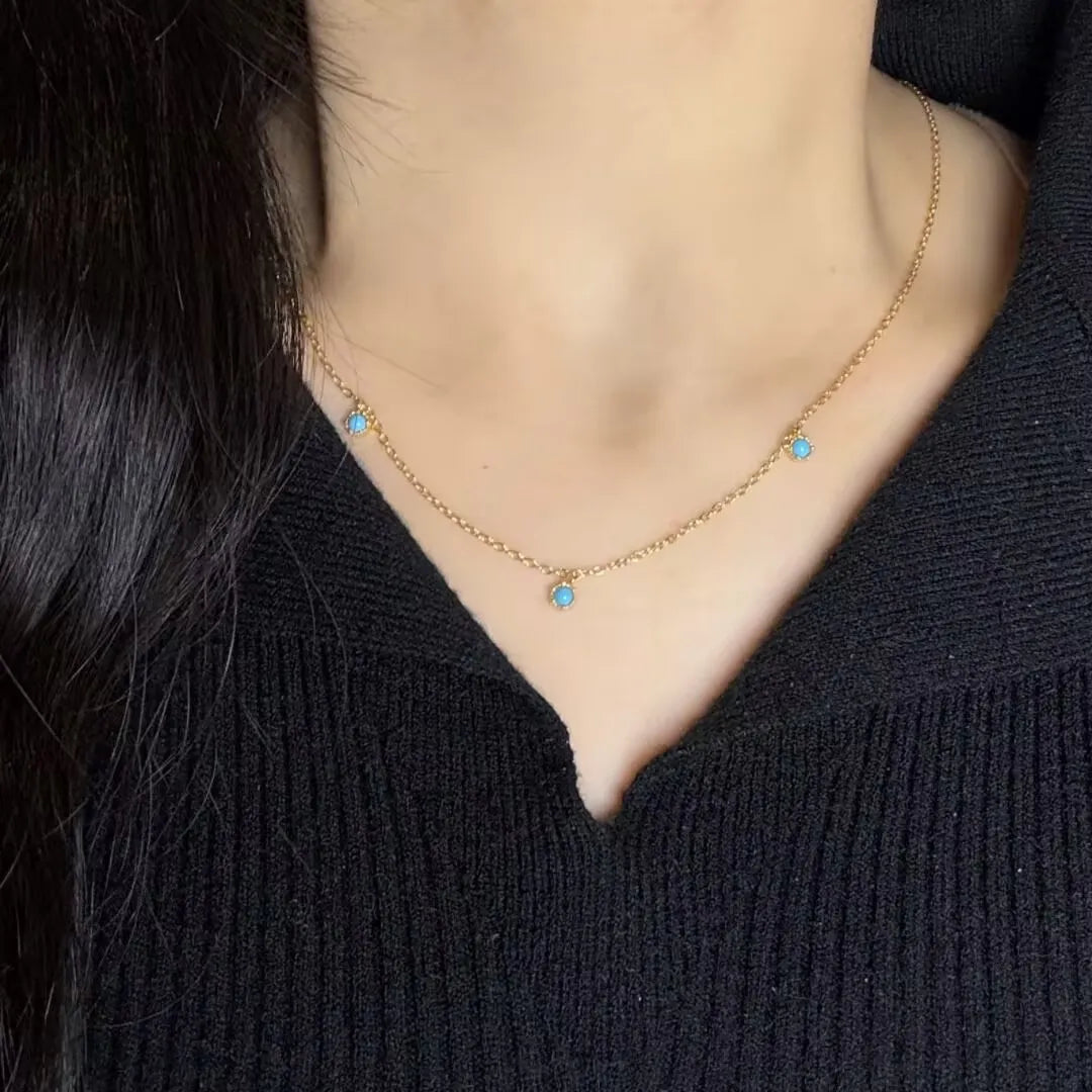 Collier Turquoise "Éclat de Sagesse" Argent