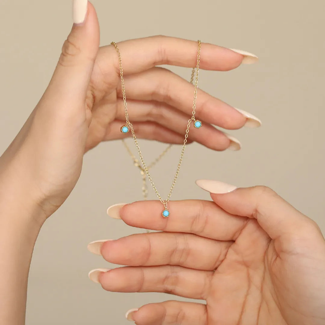 Collier Turquoise "Éclat de Sagesse" Argent