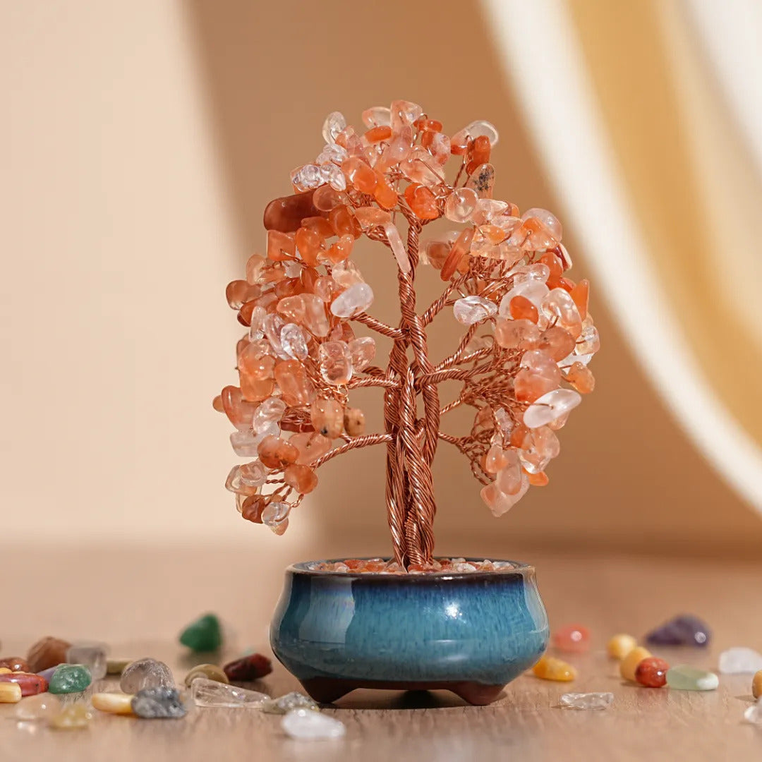 Soothing Harmony - Tree of Life in Natural Stones
