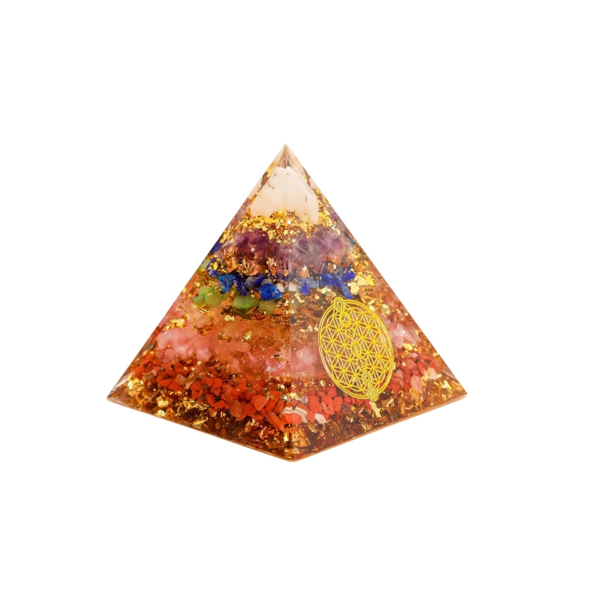 Harmonie et Vitalité - Pyramide Orgonite 7 Chakras
