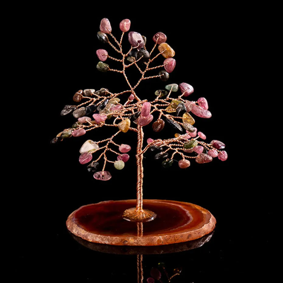 Prospérité – Arbre de Vie en Tourmaline et Agate