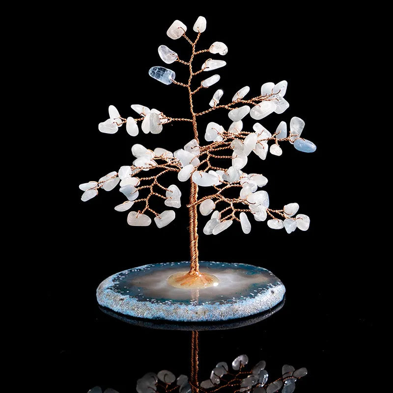 Prospérité – Arbre de Vie en Aigue Marine et Agate