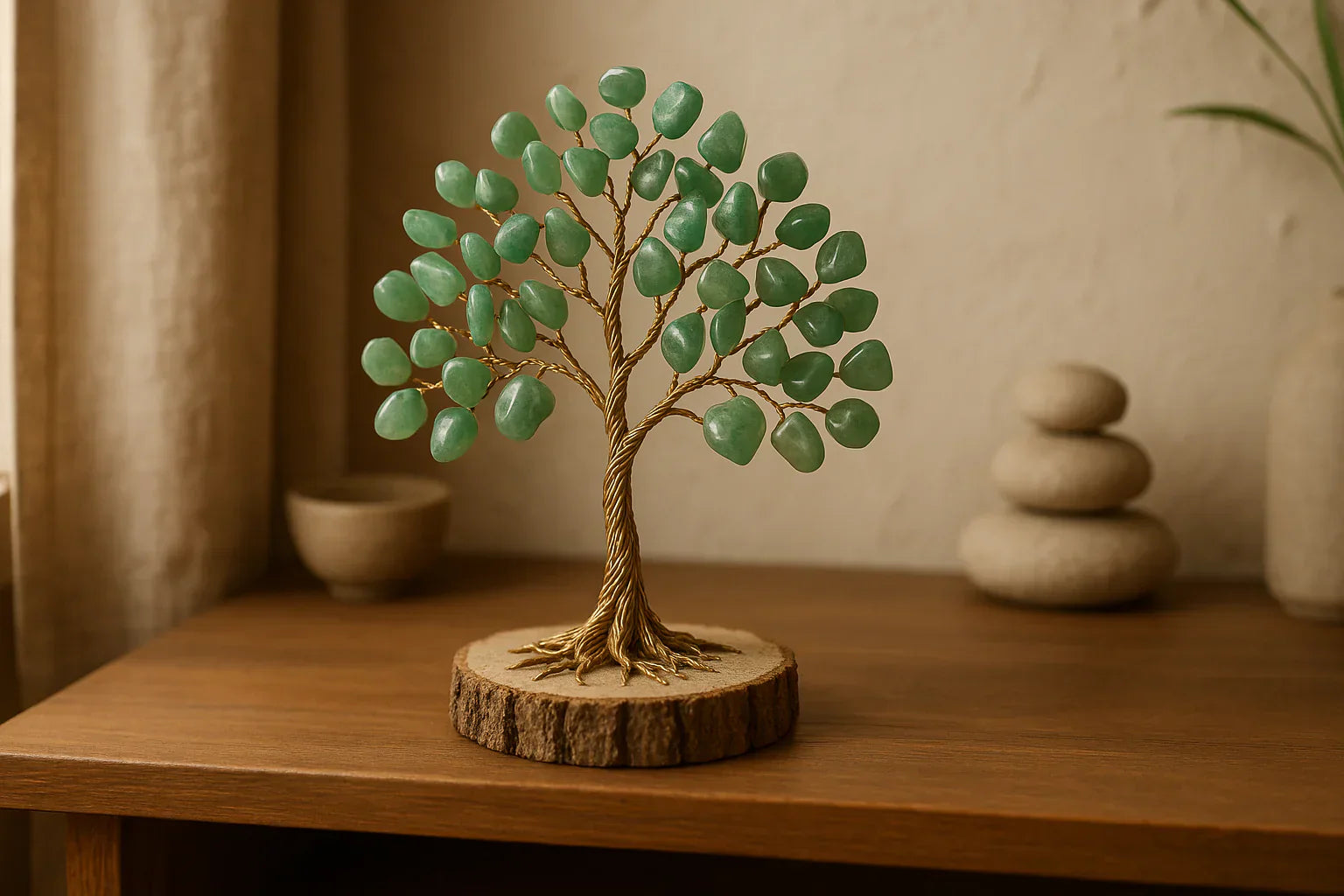 L’arbre de vie en aventurine : symbole de paix et de prospérité