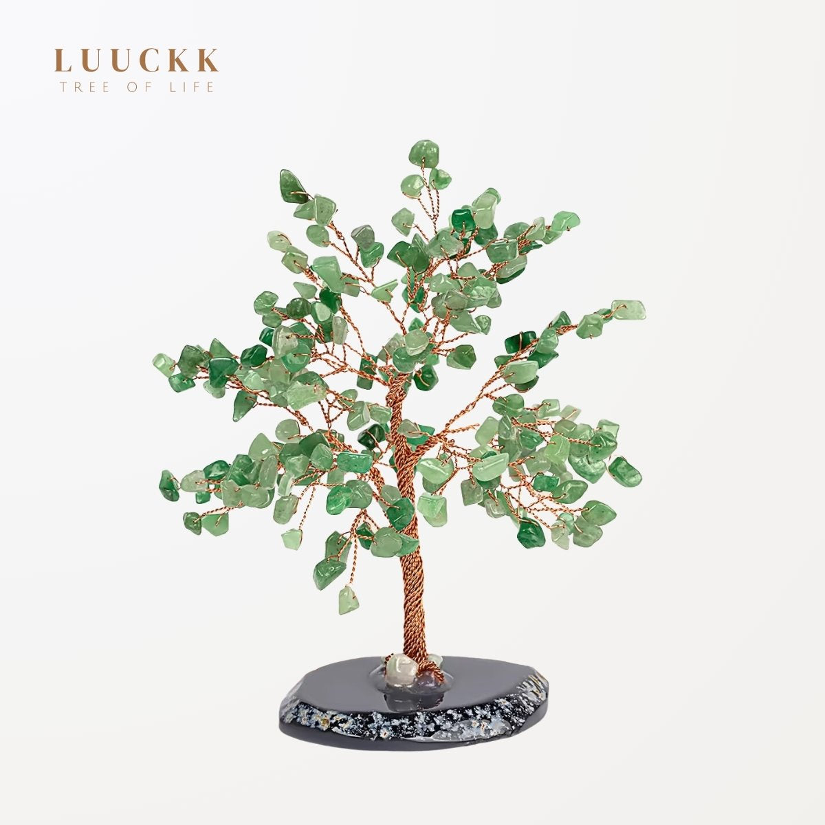 Ascension - Tree of Life Green Aventurine and Agate Base
