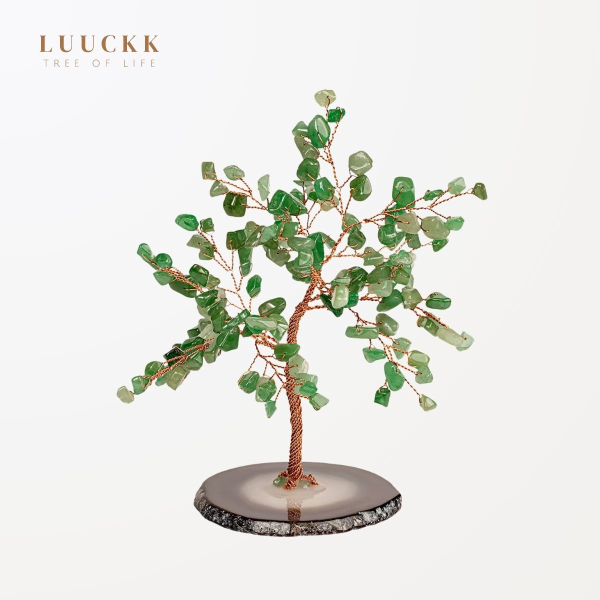 Ascension - Tree of Life Green Aventurine and Agate Base