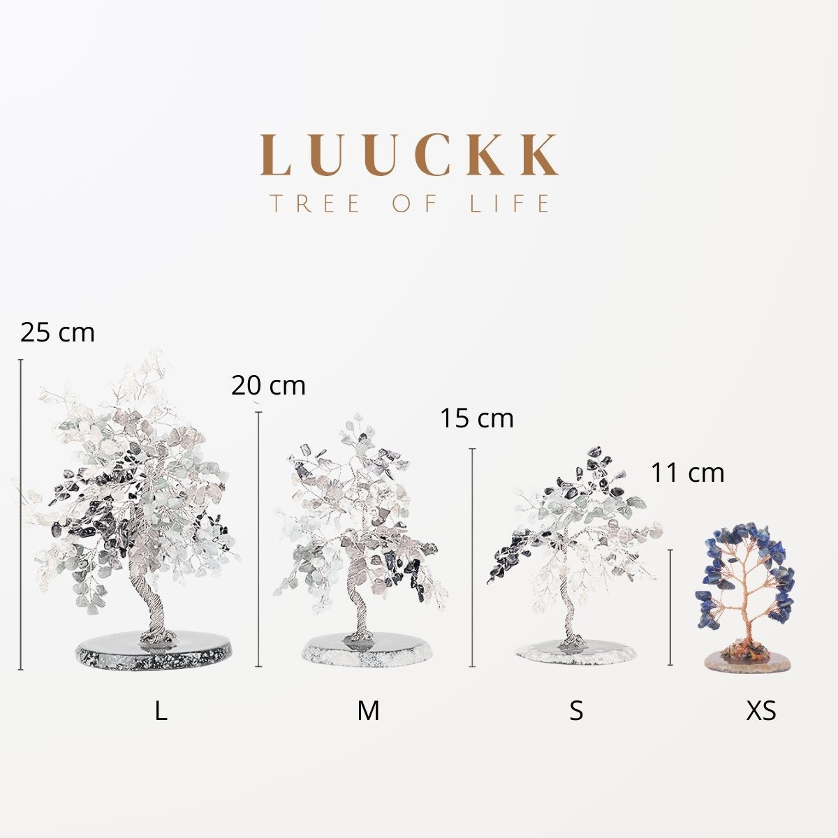 Porte-bonheur - Tree of Life in 7 Chakra Stones
