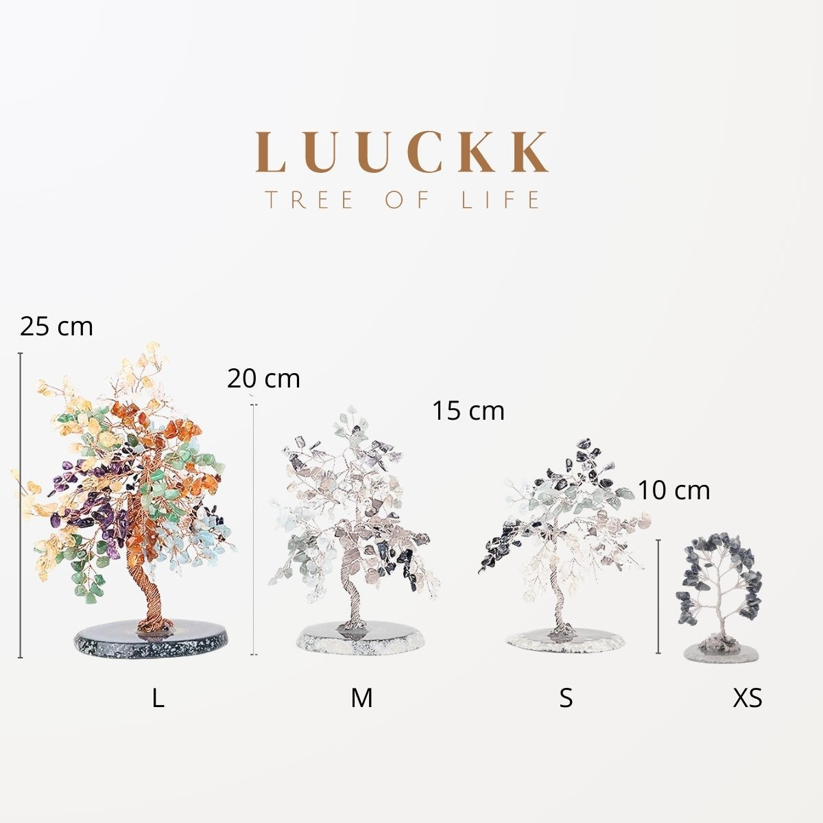 Prospérité - Clear Quartz and Agate Tree of Life