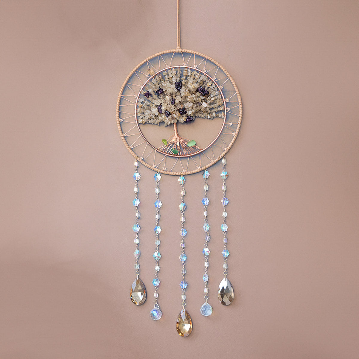 Horizon - Sun Catcher Tree of Life in Citrine and Crystal