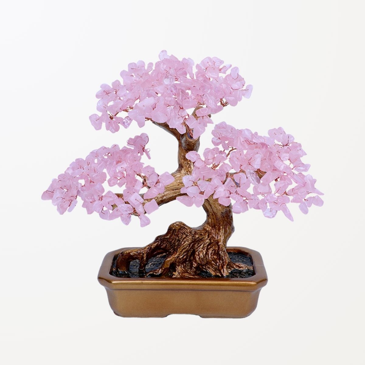 Vitalité - Rose Quartz Tree of Life in Feng Shui style