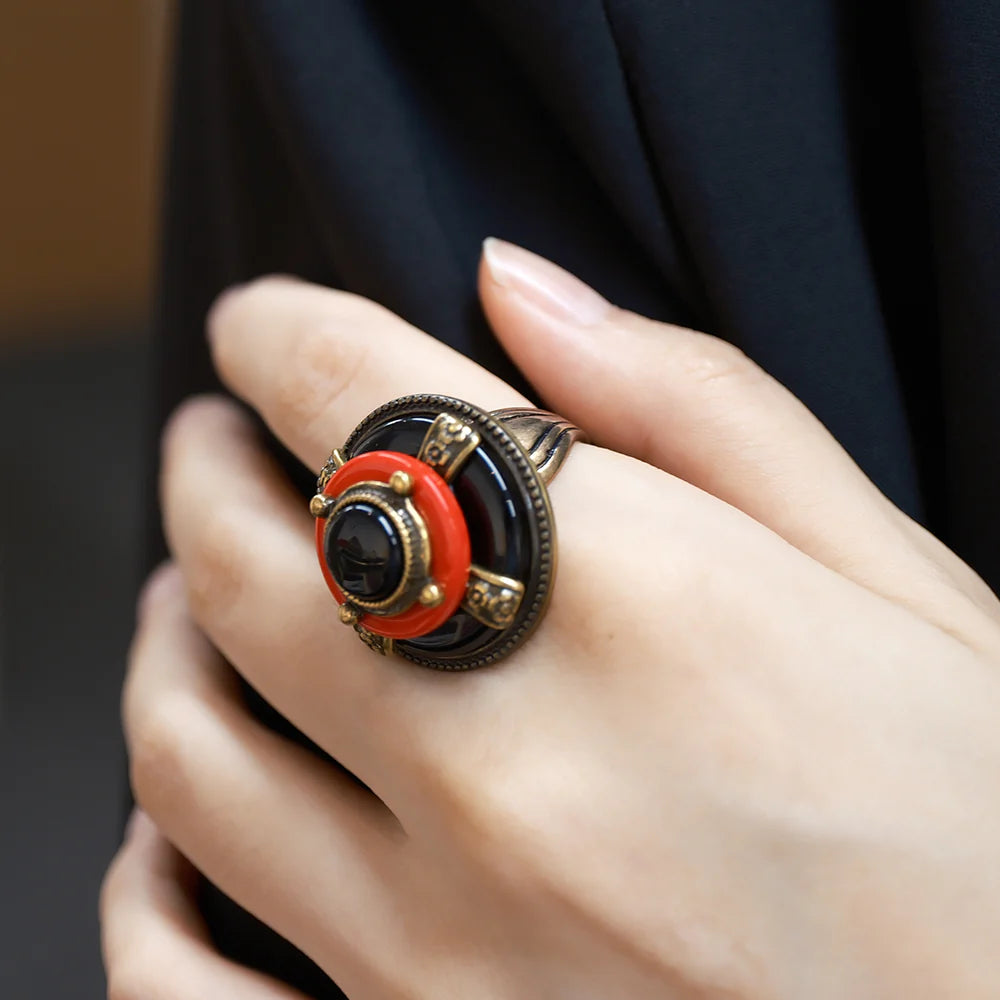 Bague Agate "Merveille d'Antan"