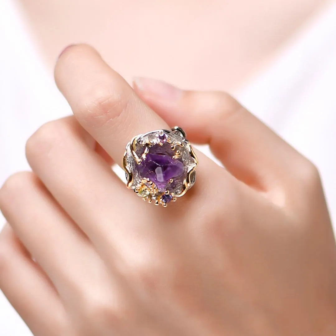 Amethyst Ring – Royal Shine, Sterling Silver 925