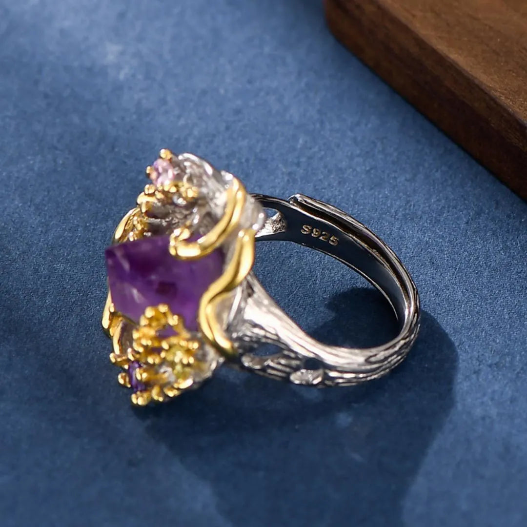 Amethyst Ring – Royal Shine, Sterling Silver 925