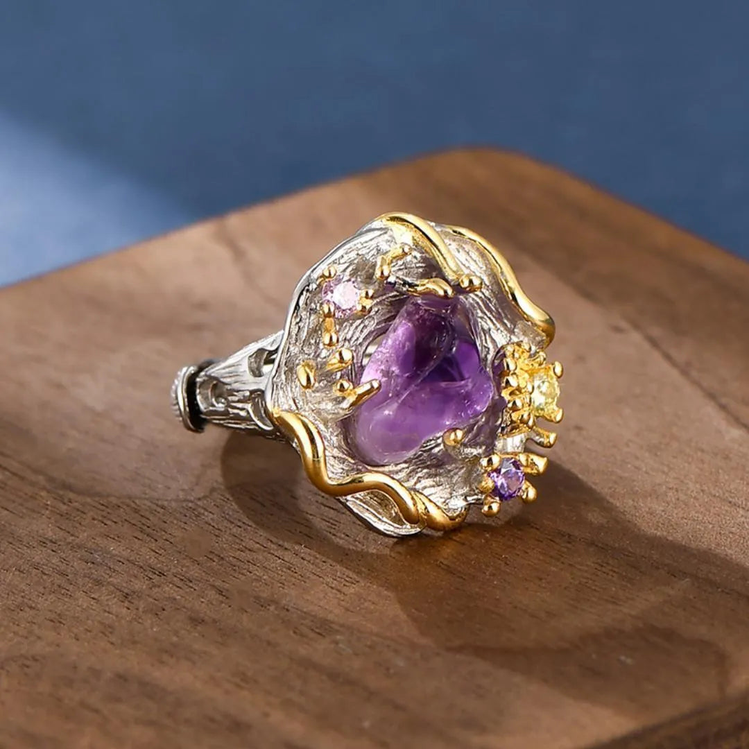 Amethyst Ring – Royal Shine, Sterling Silver 925