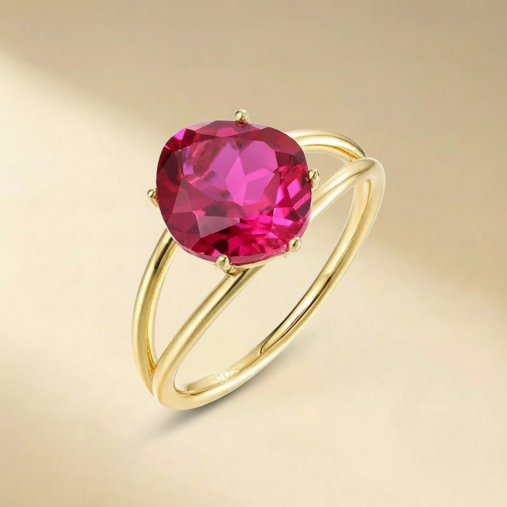 Bague Cornaline "Essence Élégante" Argent Doré Or