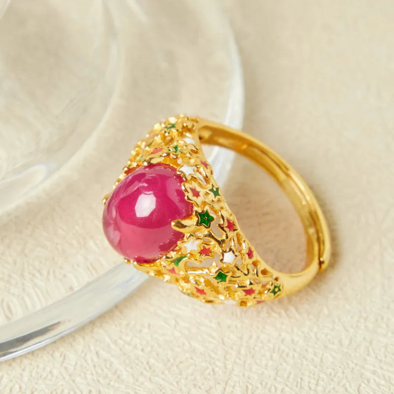Carnelian Ring "Magical Fantasy" Silver