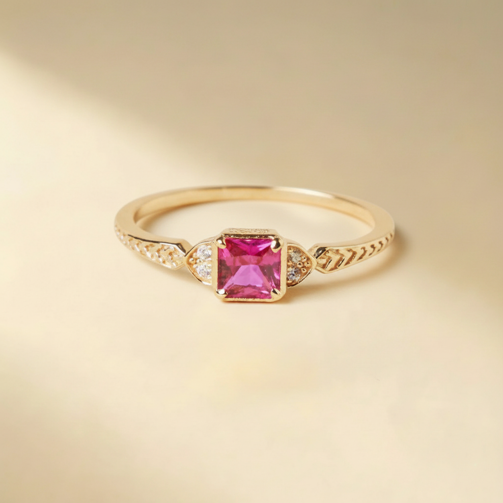 Bague Cornaline "Harmonie Parfaite" Argent Doré Or