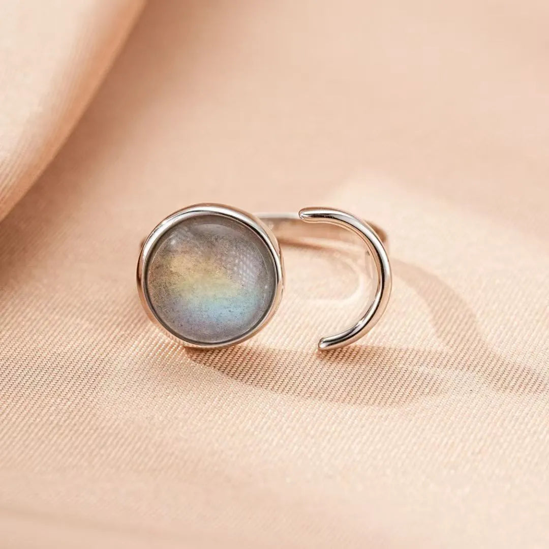 Bague Labradorite "Aura Lunaire" Argent