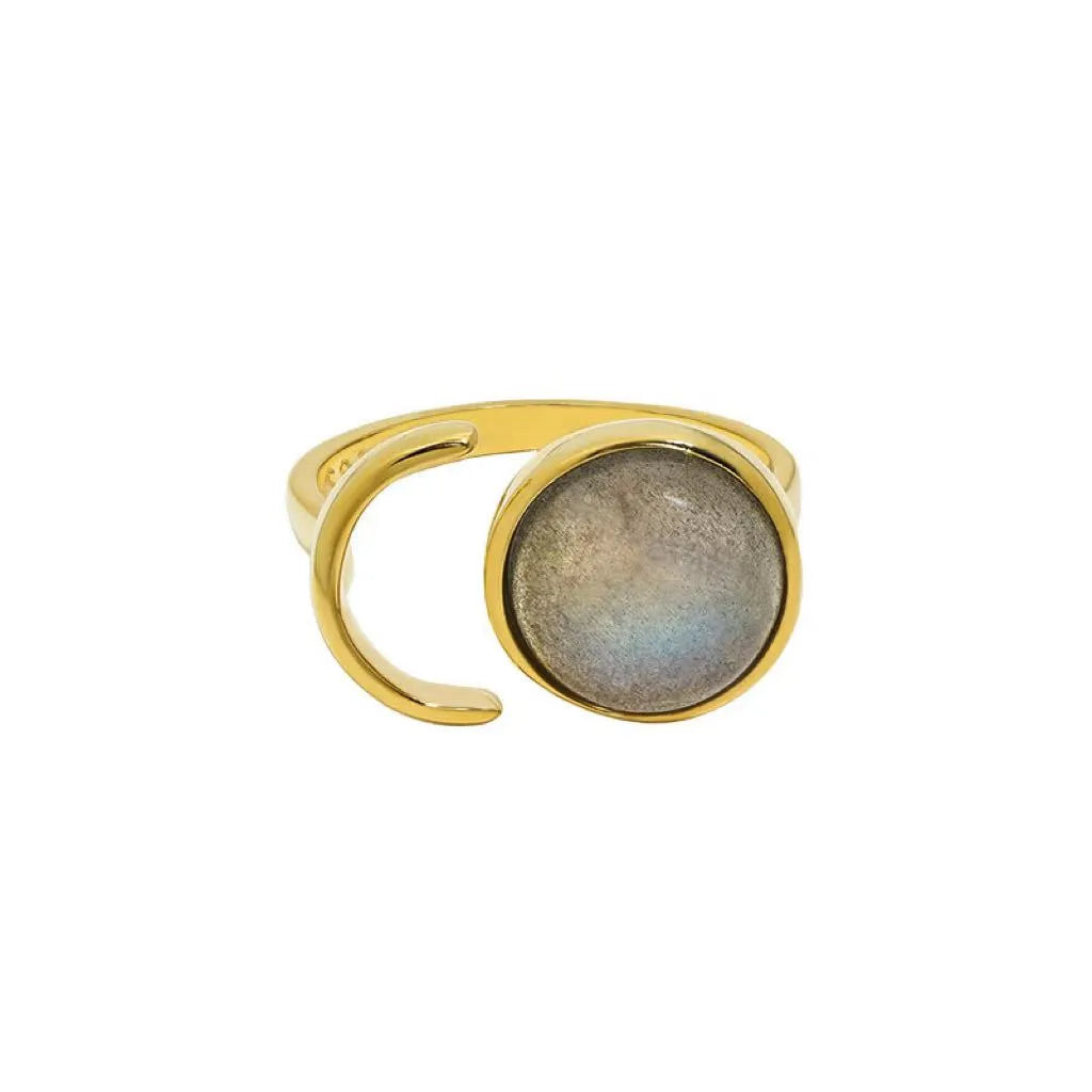 Bague Labradorite "Aura Lunaire" Argent