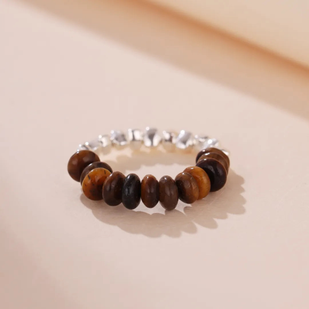 Tiger Eye Ring "Protective Simplicity" Silver