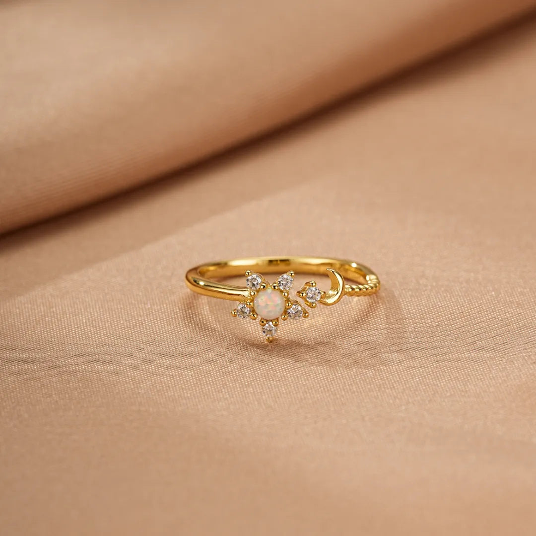 Opalring "Sternenschönheit" Silber