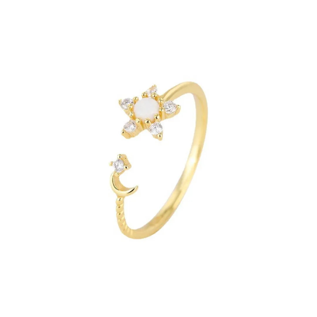Opalring "Sternenschönheit" Silber