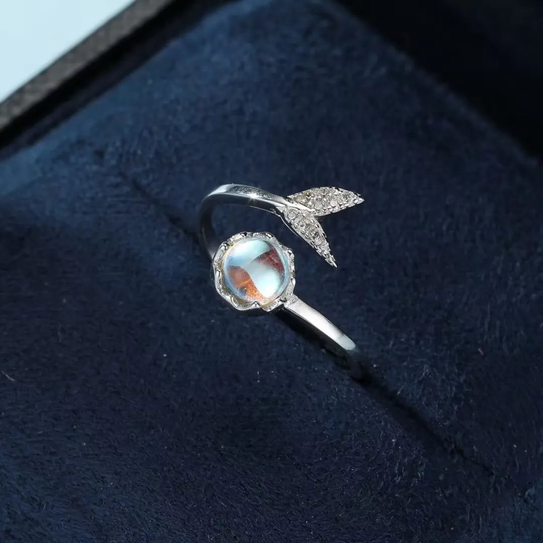 Bague Pierre de Lune "Douceur de Matin" Argent