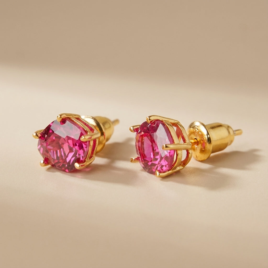 Boucles d'Oreilles Cornaline "Essence Élégante" Argent Doré Or