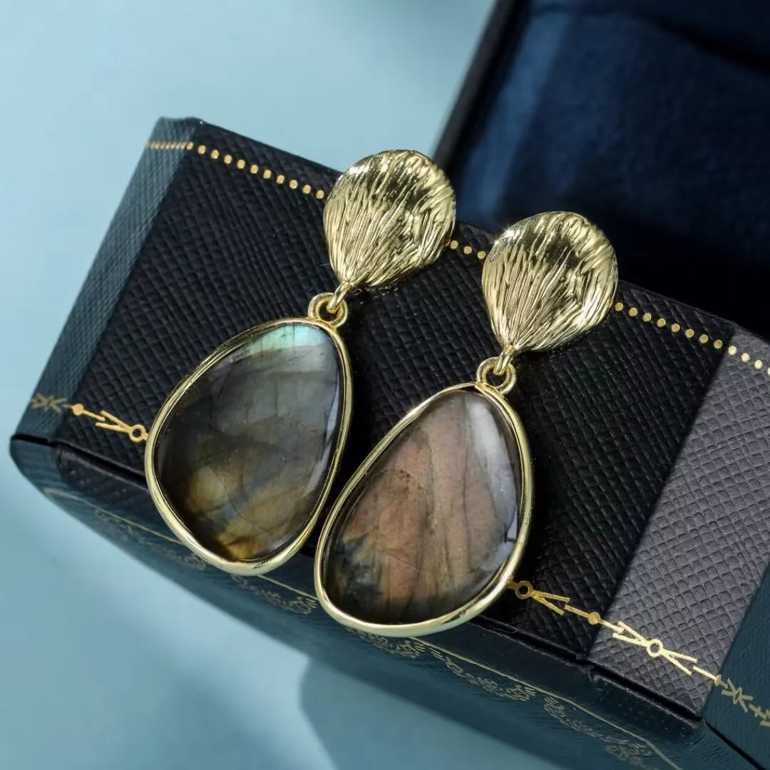Labradorite Earrings "Natural Strength"