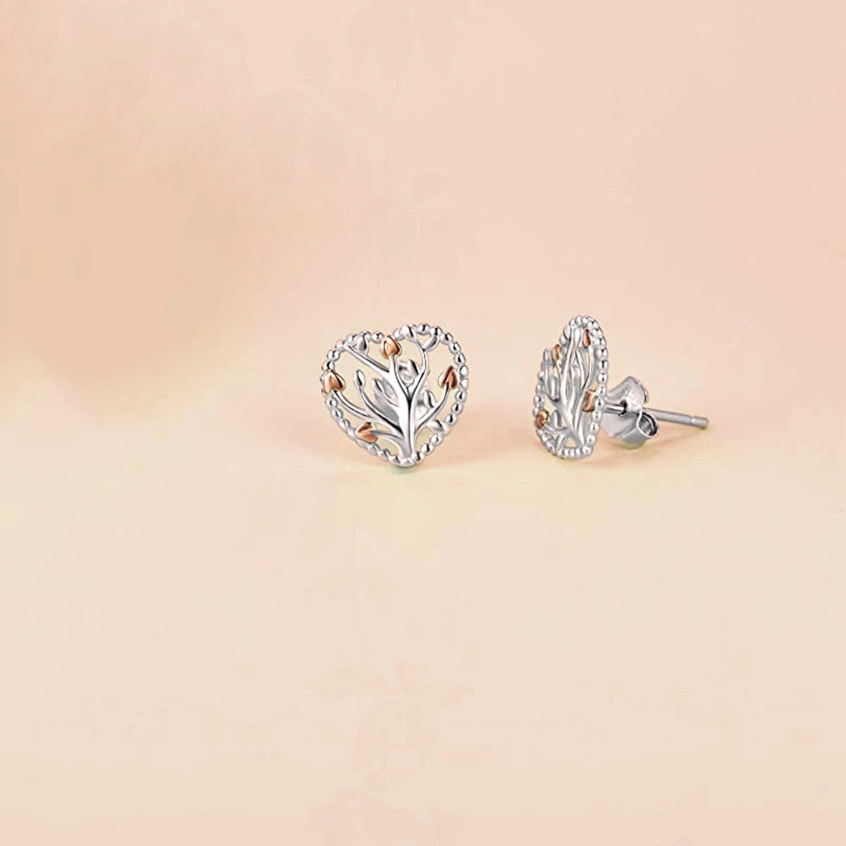 Earrings Tree of Life "Heart of the Forest" Silver