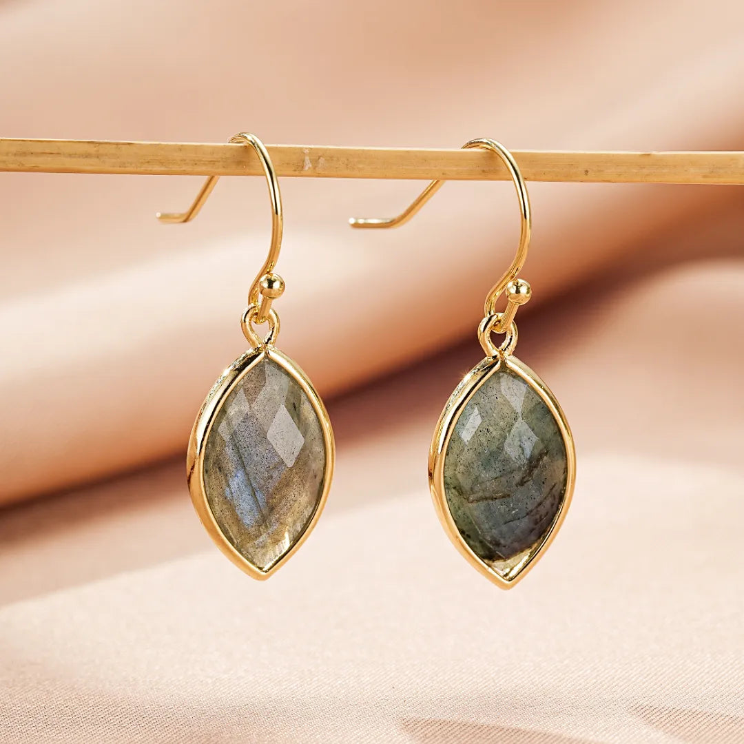 Boucles d'Oreilles Labradorite "Reflets de Vitalité"
