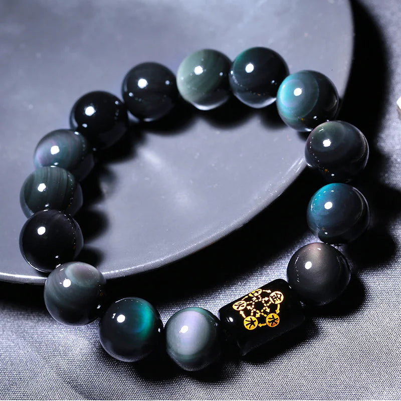 Obsidian Pi Xiu Bracelet "Strength and Wealth"