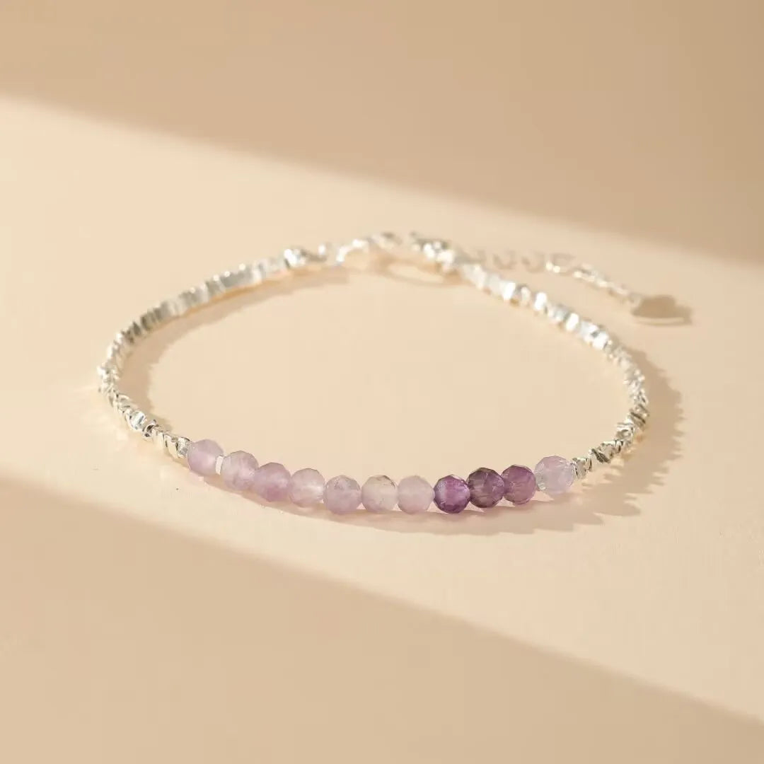 Amethyst Bracelet "Lilac Sweetness" Silver