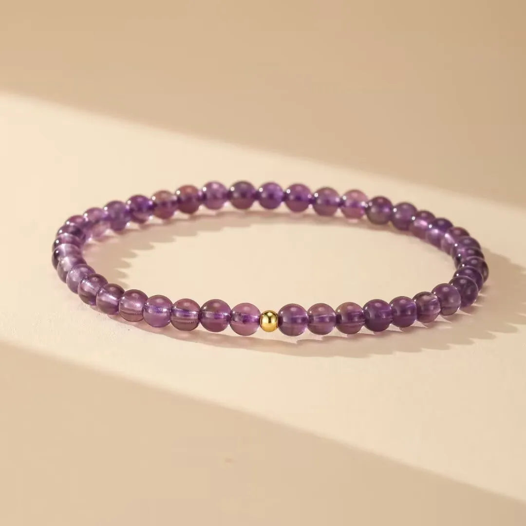 Amethyst Bracelet "Vibrant Balance" Silver