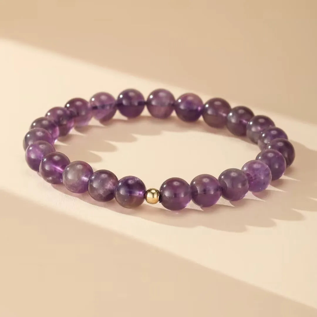 Amethyst Bracelet "Vibrant Balance" Silver