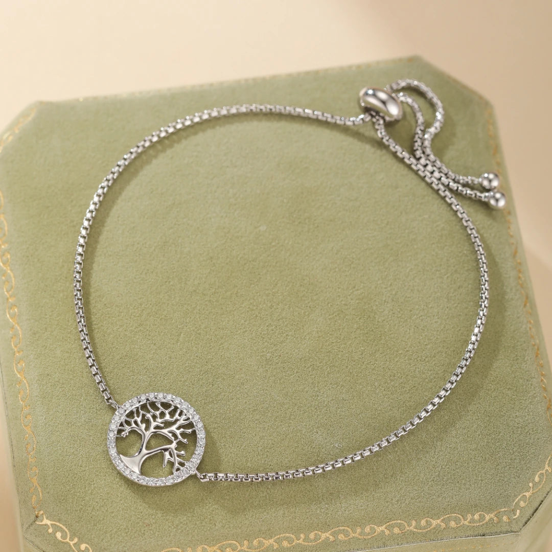 Life Tree Bracelet "Vital Circle" Silver