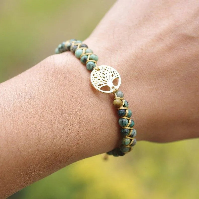 Bracelet Arbre de Vie Jaspe "Racines de Bonheur"