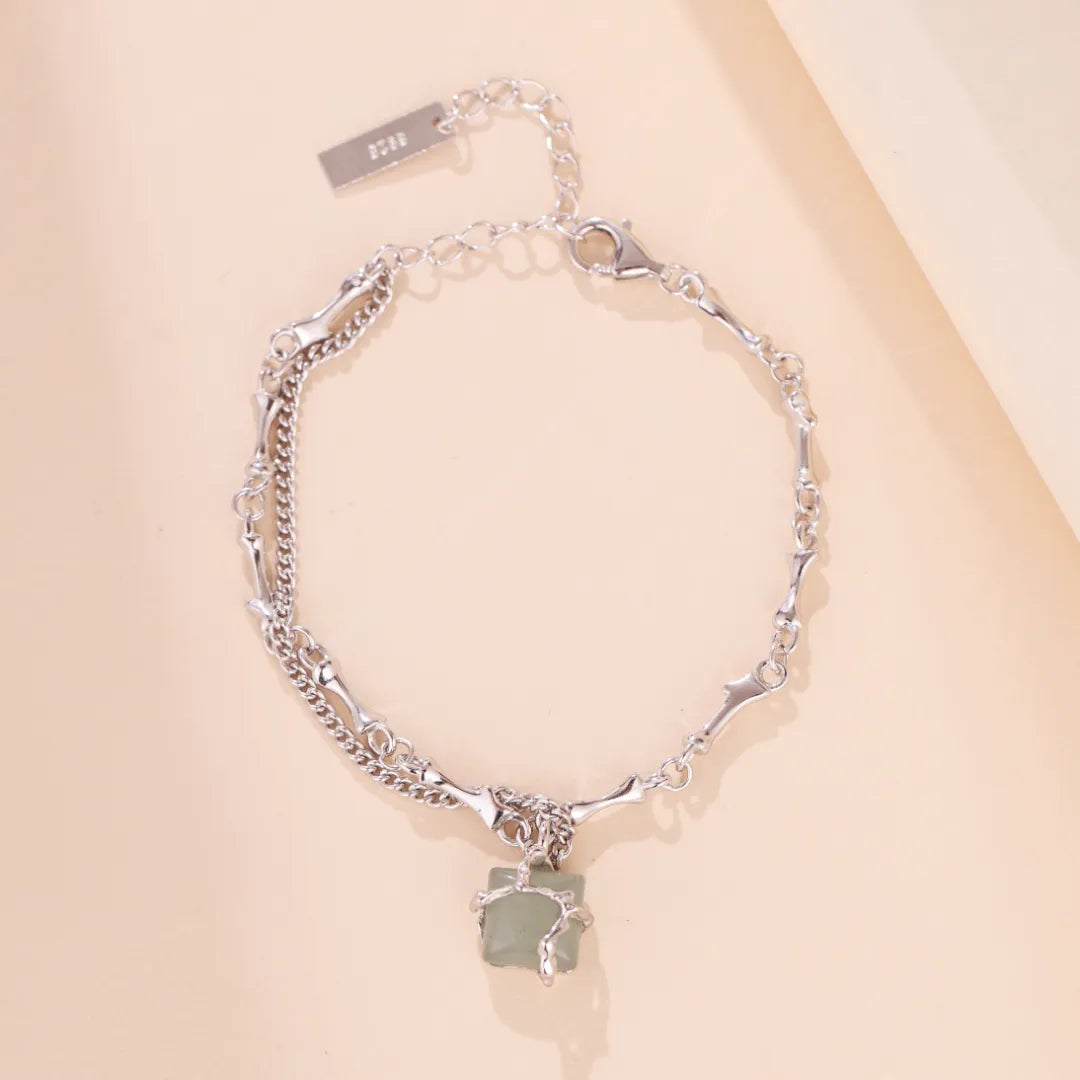 Aventurine Bracelet "Nature Embraced" Silver