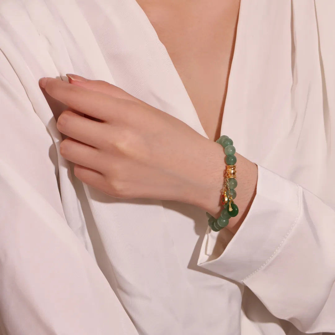 Aventurine Bracelet "Eternal Peace" Gold