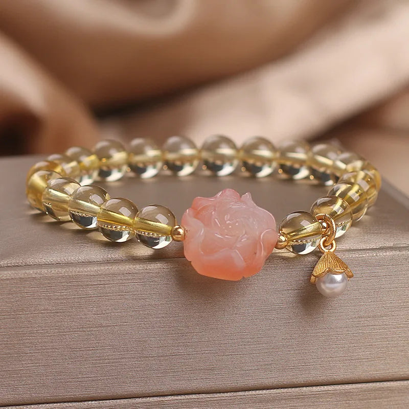 Citrine Bracelet "Royal Flower"