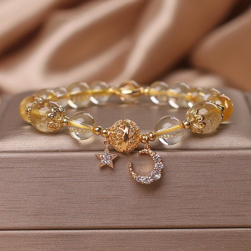 Citrine Moon and Star Bracelet - Dreamer