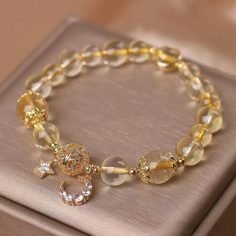 Citrine Moon and Star Bracelet - Dreamer