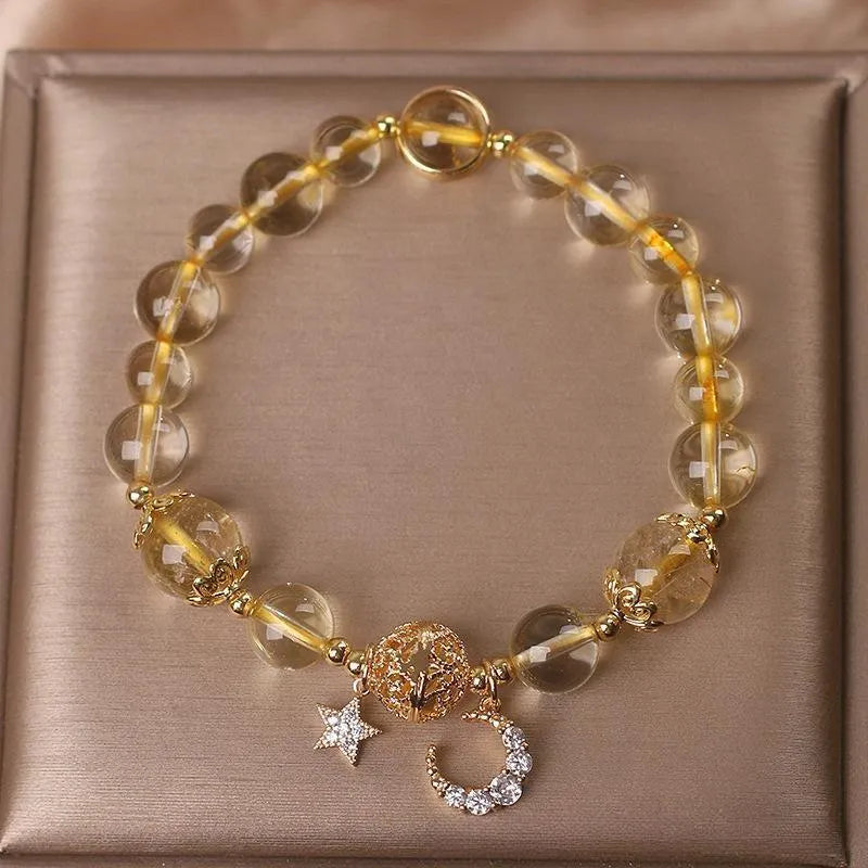 Citrine Moon and Star Bracelet - Dreamer